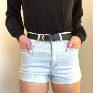 American Apparel Striped Shorts